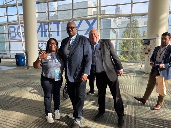 Cedric with convention colleague