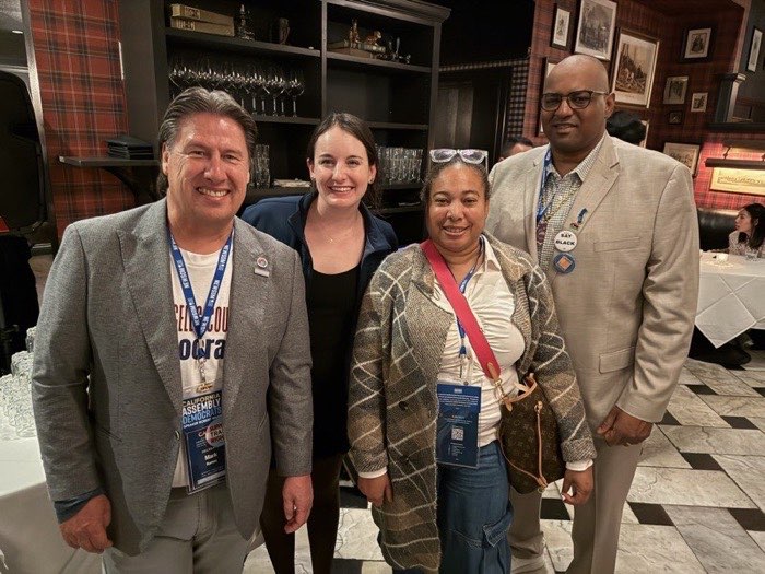 Cedric with Democratic Party leaders