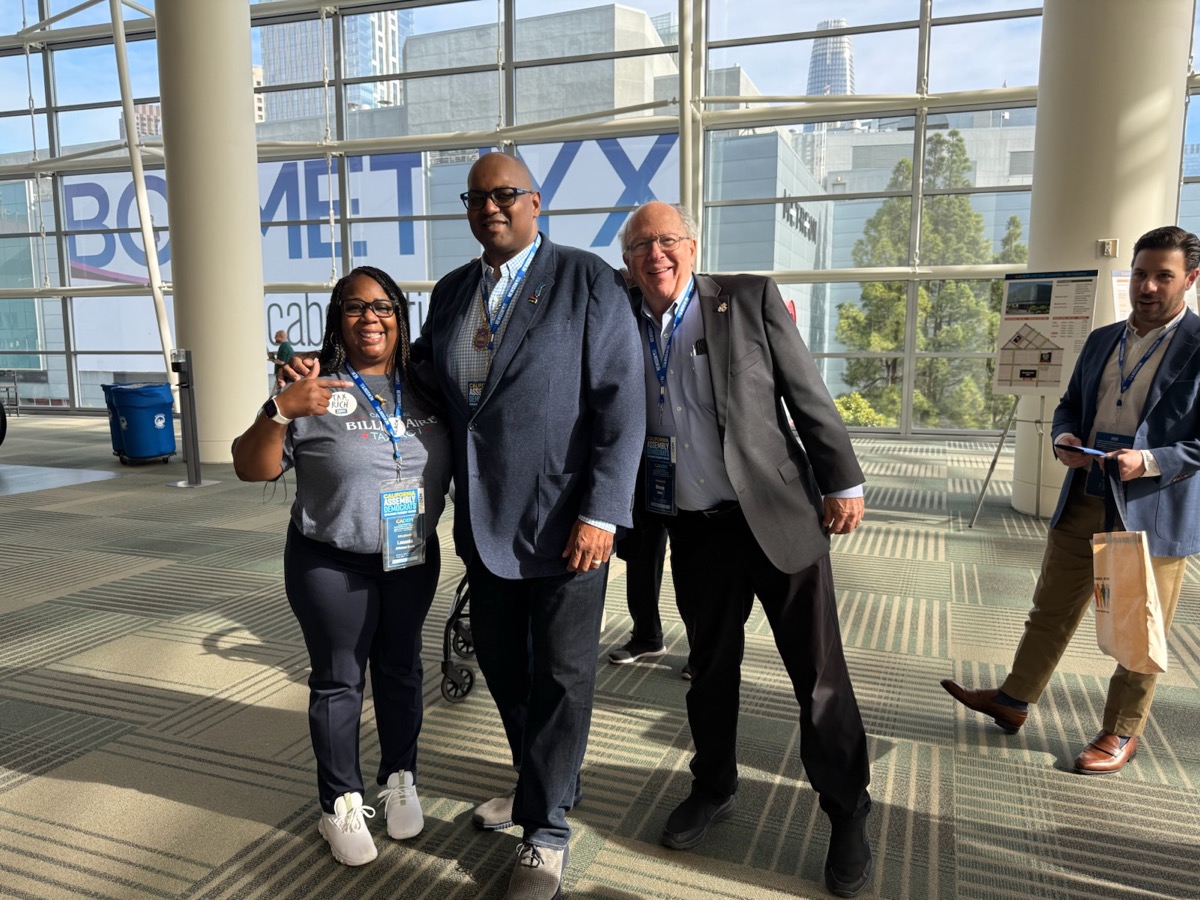 Cedric with fellow convention delegates