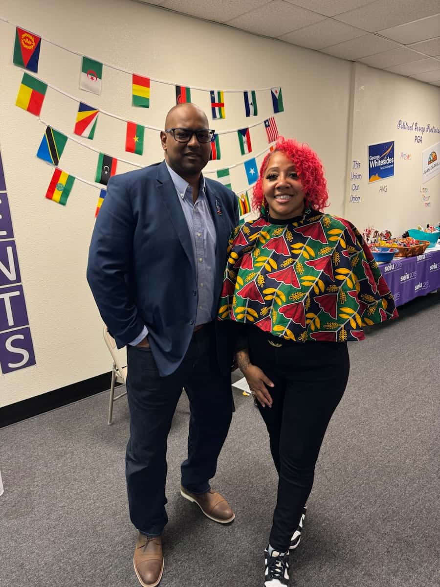 Cedric at SEIU union hall community event